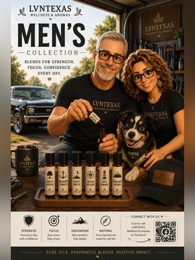 Choose 1 Custom Men’s Wellness Roller | Young Living Blend ⭐